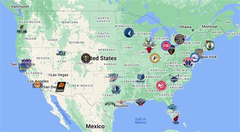map of nba.